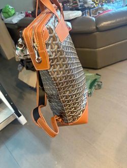 Brown goyard backpack