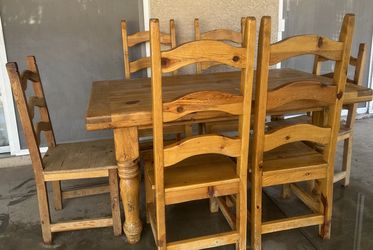 Real wood dinning table