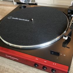 Audio-Technica turntable + a record