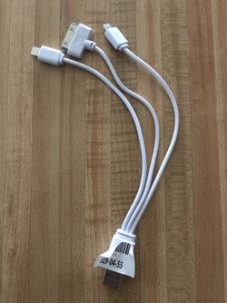 3 in 1 USB OTG Charging Cable iPhone Android Lightning 30 Pin Micro USB Charger Data Sync Upload