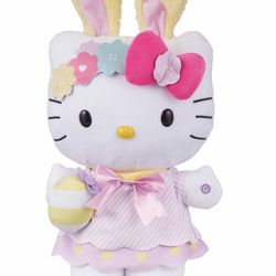 Adorable! Sanrio®️ 💕🌸🐣🎀HELLO KITTY BUNNY🎀🐣🌸💕 15in Plush Side Stepper