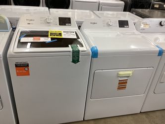 Whirlpool 4.2 cu.ft. Top Load Washer with Removable Agitator and 7.0 cu.ft. Electric Dryer Set New Scratch and Dent