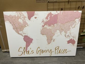 Decorative Map From Home Goods