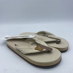 Kids Children’s Rainbow Flip Flops Leather Sandals NWOB Size 9-10 Brand New