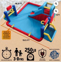 19.5ft inflatable waterslide