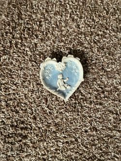 Blue Heart Shaped Stone