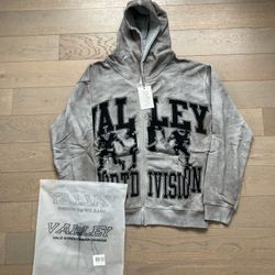 Vale Forever Sports Division Grey Zip Up Hoodie