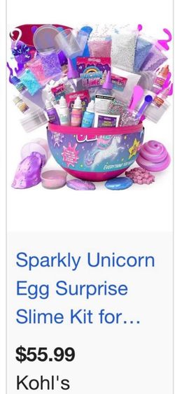 New Egg Surprise Unicorn Sparkly Slime kit
