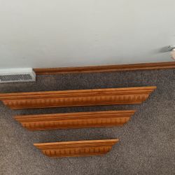 3 Wood Wall Shelves