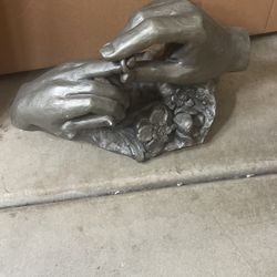 Vintage Austin Production David Fisher Wedding Ring Hands 1980 Sculpture Statue ,Wedding Gift, Anniversary Gift