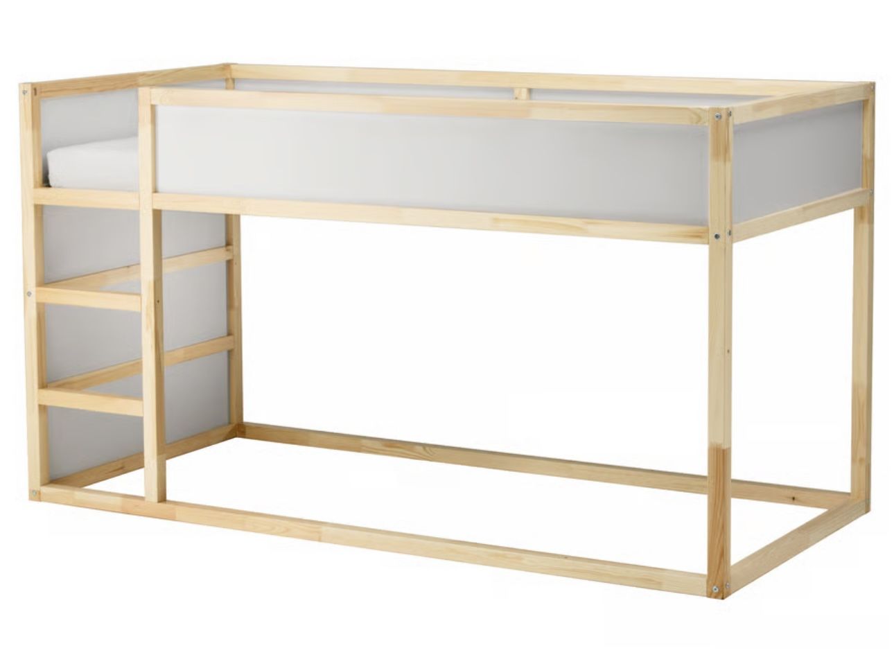 IKEA Kura Bunk Bed + 2 Twin Mattresses + Bed Tent + Waterproof Mattress Covers