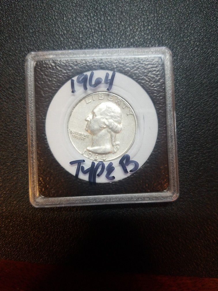 1964 Silver Quarter "B" Reverse Proof