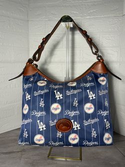 Dooney and Burke Dodgers Pinstripe Hobo Bag EUC FLASH SALE