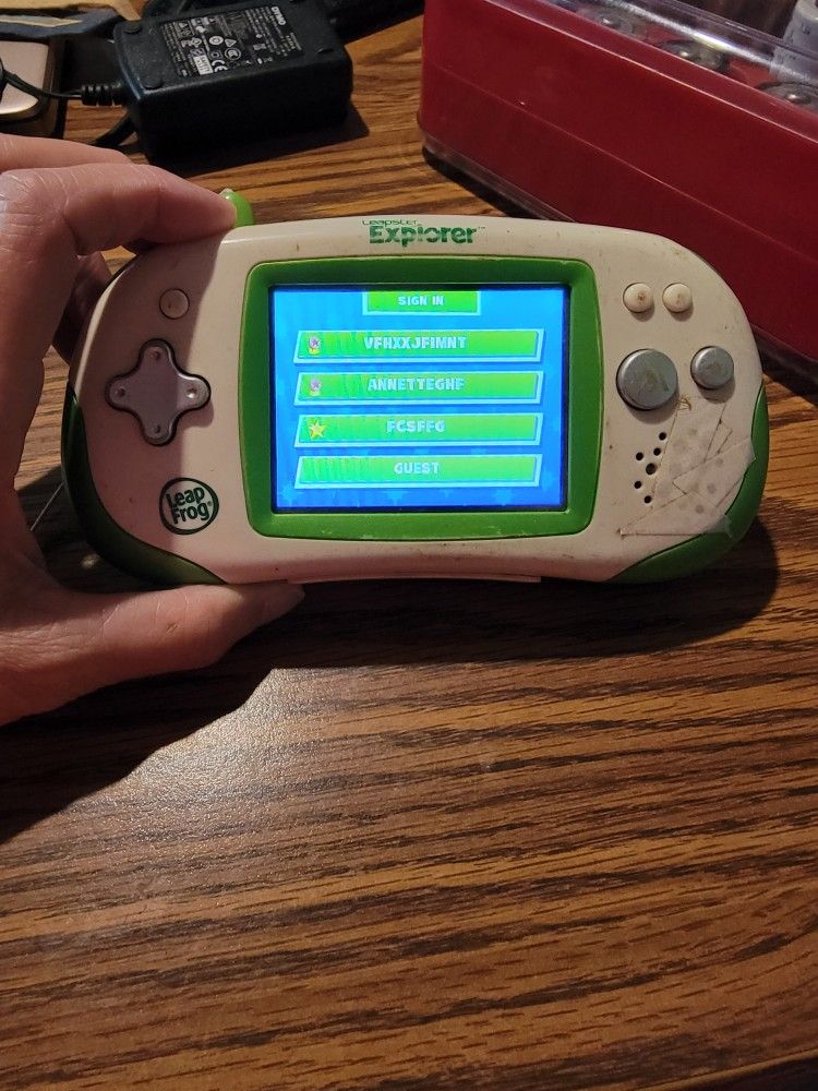 Leapfrog Explorer with game