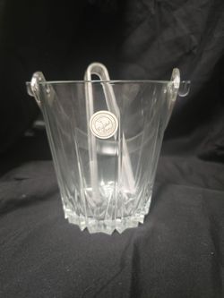 ​Glass Ice Bucket & Tongs