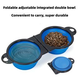 2-in-1 foldable dual  Feeding/Water  bowl    $10 