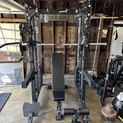 Smith Machine 400 | Adjustable Bench | 245lb Cast Iron Olympic Weights | 7ft Olympic Bar | Fitness | Gym Equipment | FREE DELIVERY/INSTALLATION 🚚 🛠️