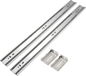 Gobrico 22 Inch Soft Close Drawer Slides with Brackets, Full Extension Heavy Duty