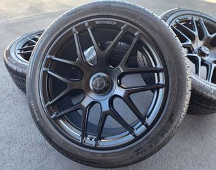 22" Mercedes G63 G550 AMG Satin Black OEM Wheels And Tires