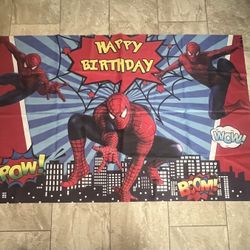 Spider-Man Birthday Banner