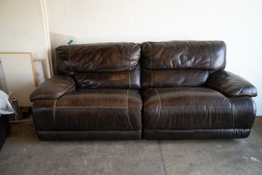 Flexsteel Leather Electric Reclining Sofa