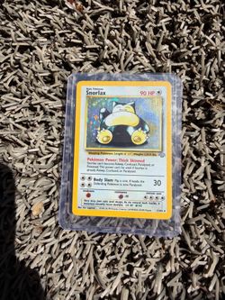 Snorlax Holo Pokemon Card