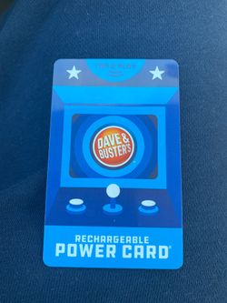 Dave & busters Game Cards