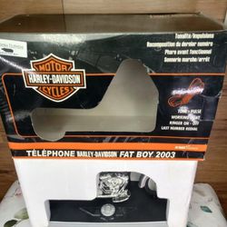 Vintage Harley Davidson Motorcycle Fuel Tank Shaped Headset Telephone sealed