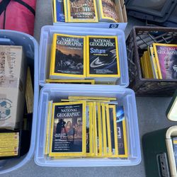 PILES of National Geographic Books