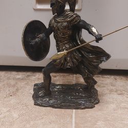 Achilles W/ Spear & Shield Greek Mythology Sculpture Statue Figurine