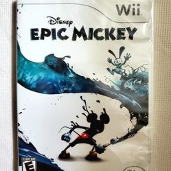 Brand New Disney Epic Mickey - Nintendo Wii Factory Sealed 2010