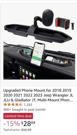 Jeep Wrangler Phone Mount 2018 T0 2023