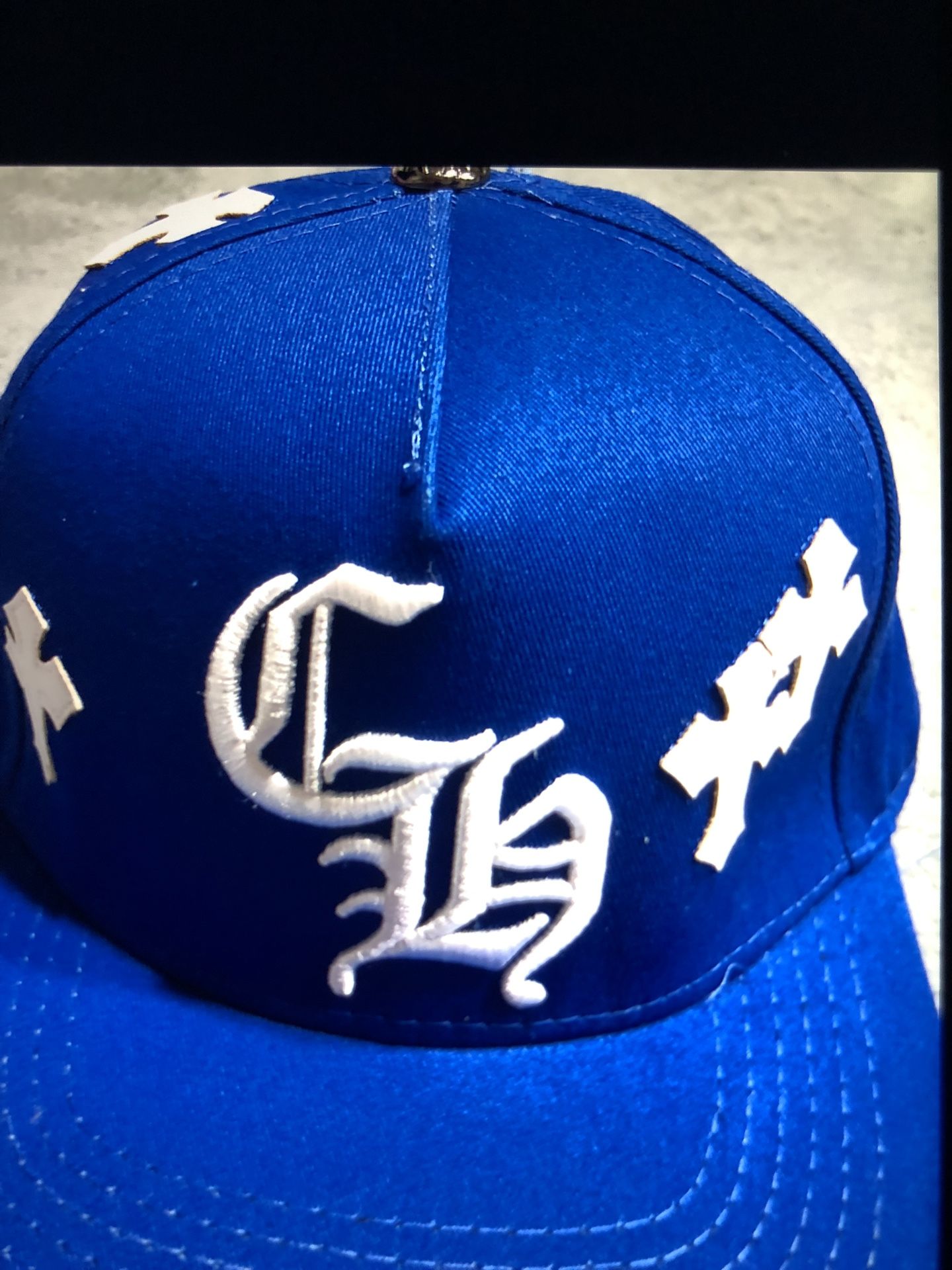 Blue chrome hearts
