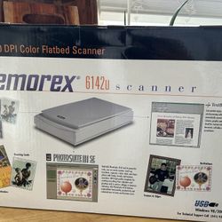 Memorex 6142U 600 x 1200 dpi 42Bit Color USB Flatbed Scanner with Power Adapter