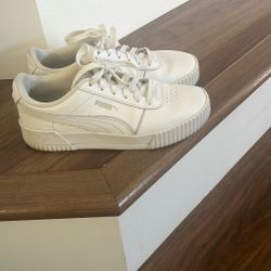 Womens White Puma Shoes 