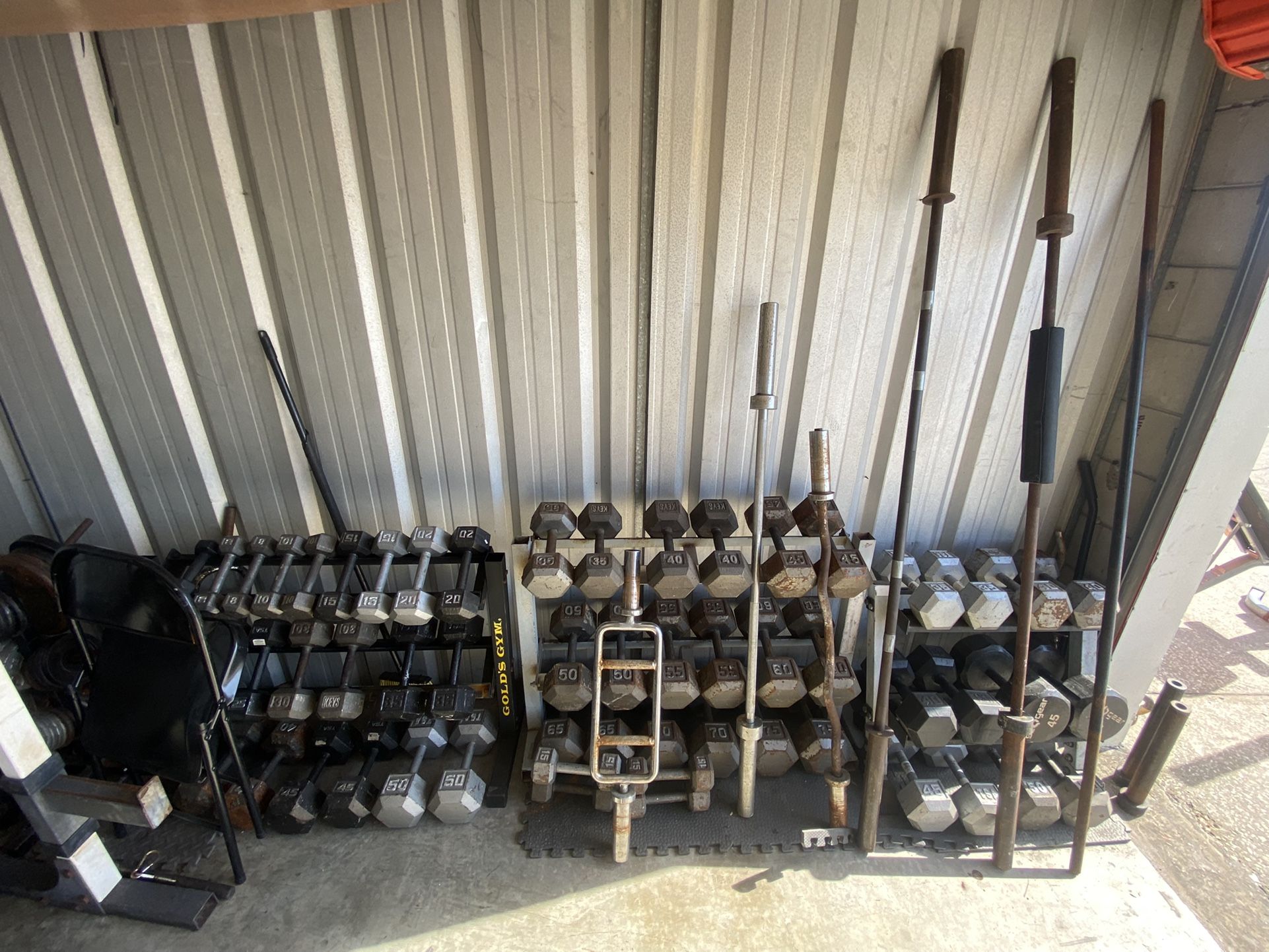 Benches, Barbells, Dumbbells, Weights, Plates, Racks, Trees, And More!