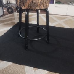 Wood log top Barstool/Shop Stool