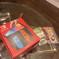 Brand New Nintendo Switch OLED w/ Pikmin 3 & It Takes Two