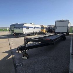 Heavy-Duty Flatbed / Car Hauler Trailer – Ready to Work comes with straps