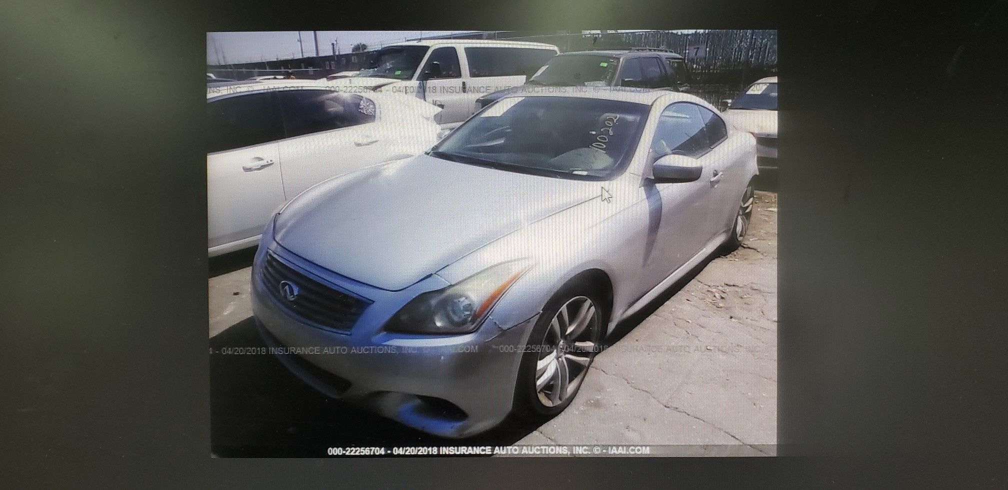 2008 Infiniti G37. ONLY FOR PARTS