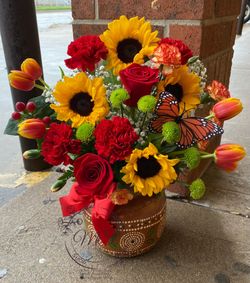 Flores En Ollitas De Barro 