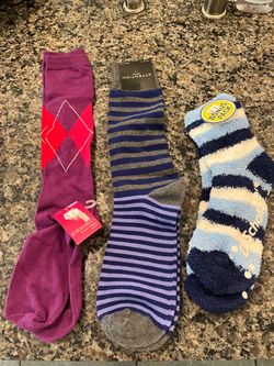 Mixed Lot of 3 New Socks