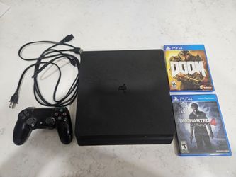 PlayStation 4 Slim Console Bundle with 2 Games