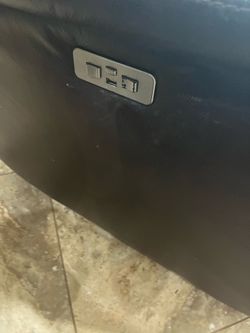 Brown electric recliner