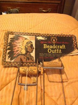 Vintage Official boy scout indian beadcraft outfit