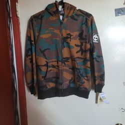 Womens MEDIUM Timberland Sweater Zip-up 