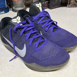 Nike Kobe 11 Elite Low "Eulogy" in the Hyper Grape, White, and Black colorway