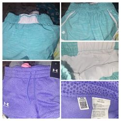Five Pairs Girls Athletic Shorts 