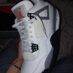 Jordan 4 Cement White 