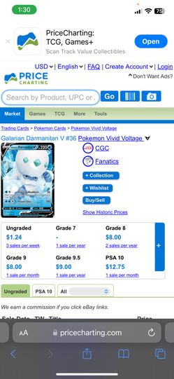 Galarian Darmanitian V #036